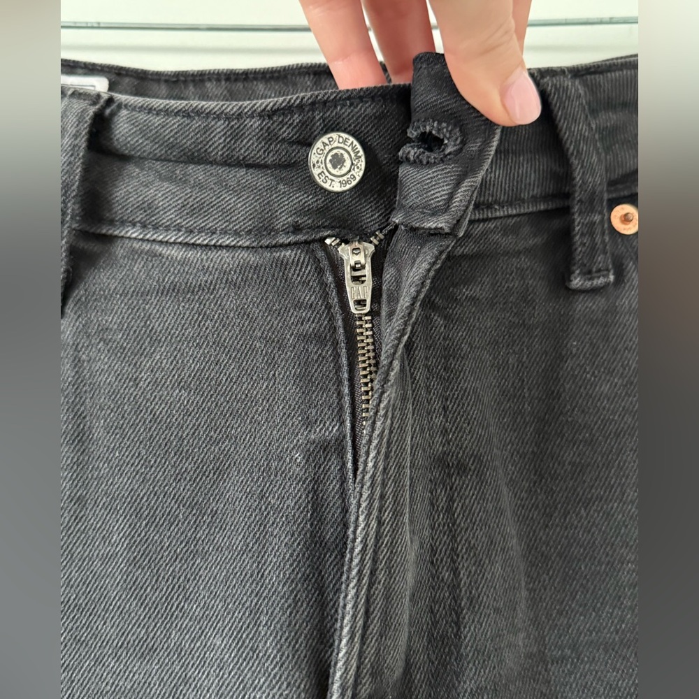 GAP Women’s Curvy High Rise Stride Wide Leg Jeans in Black, Size 29 Regular - Picture 3 of 7